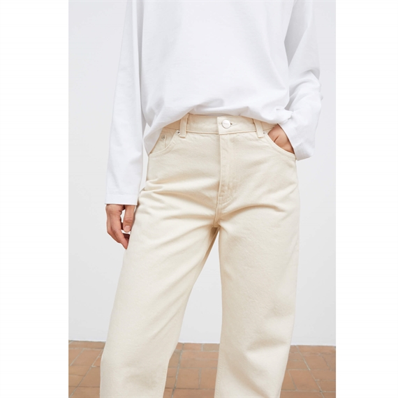 Skall Studio Allison Cropped Jeans, Ecru